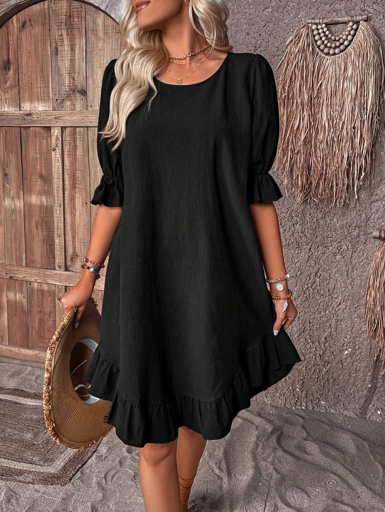 Vera | Kleid mit femininen Halbärmeln