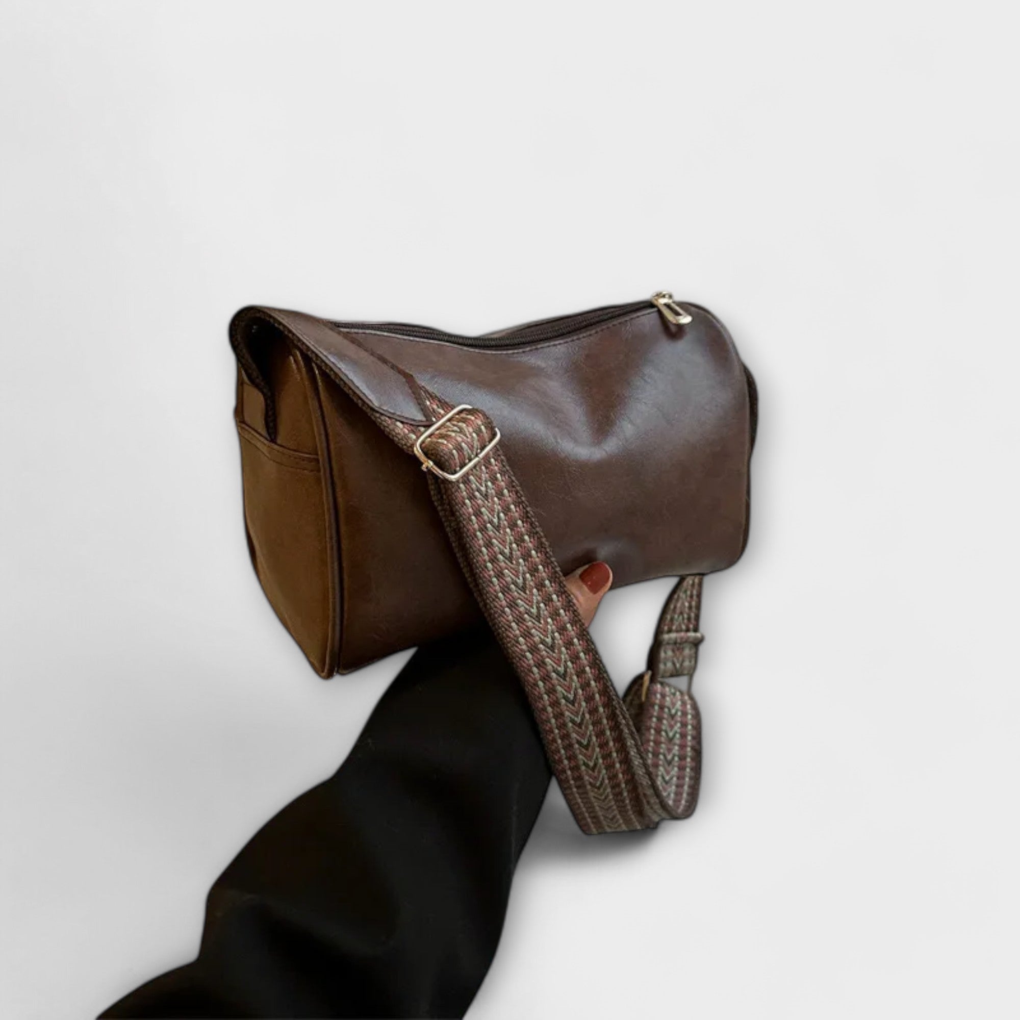 Lena | Klassische Vintage-Schultertasche aus Leder