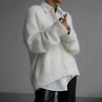 Vera | Weicher Strickpullover in Unifarbe