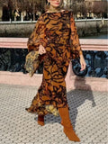 Vera | Langes Strandkleid mit Blumenprint