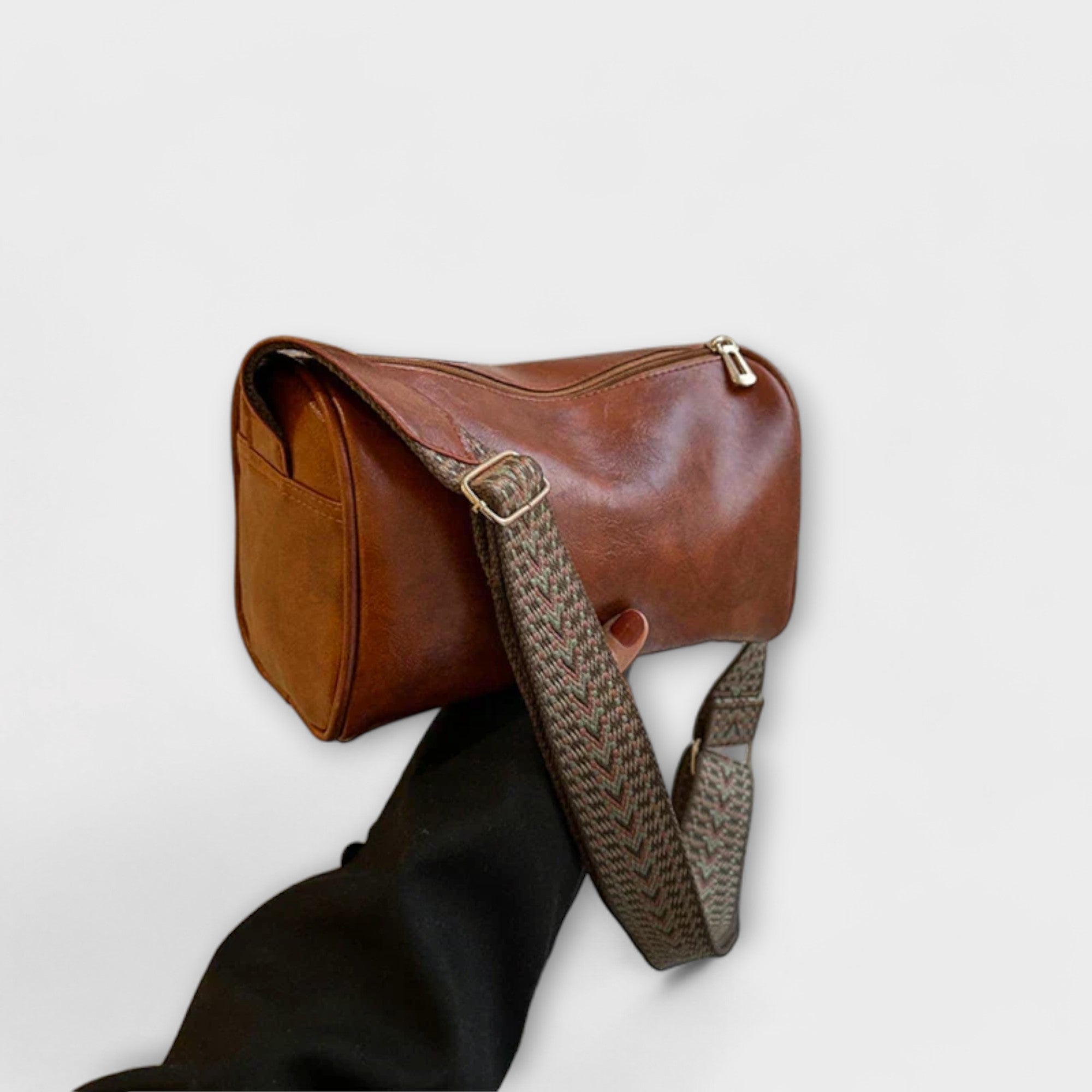 Lena | Klassische Vintage-Schultertasche aus Leder