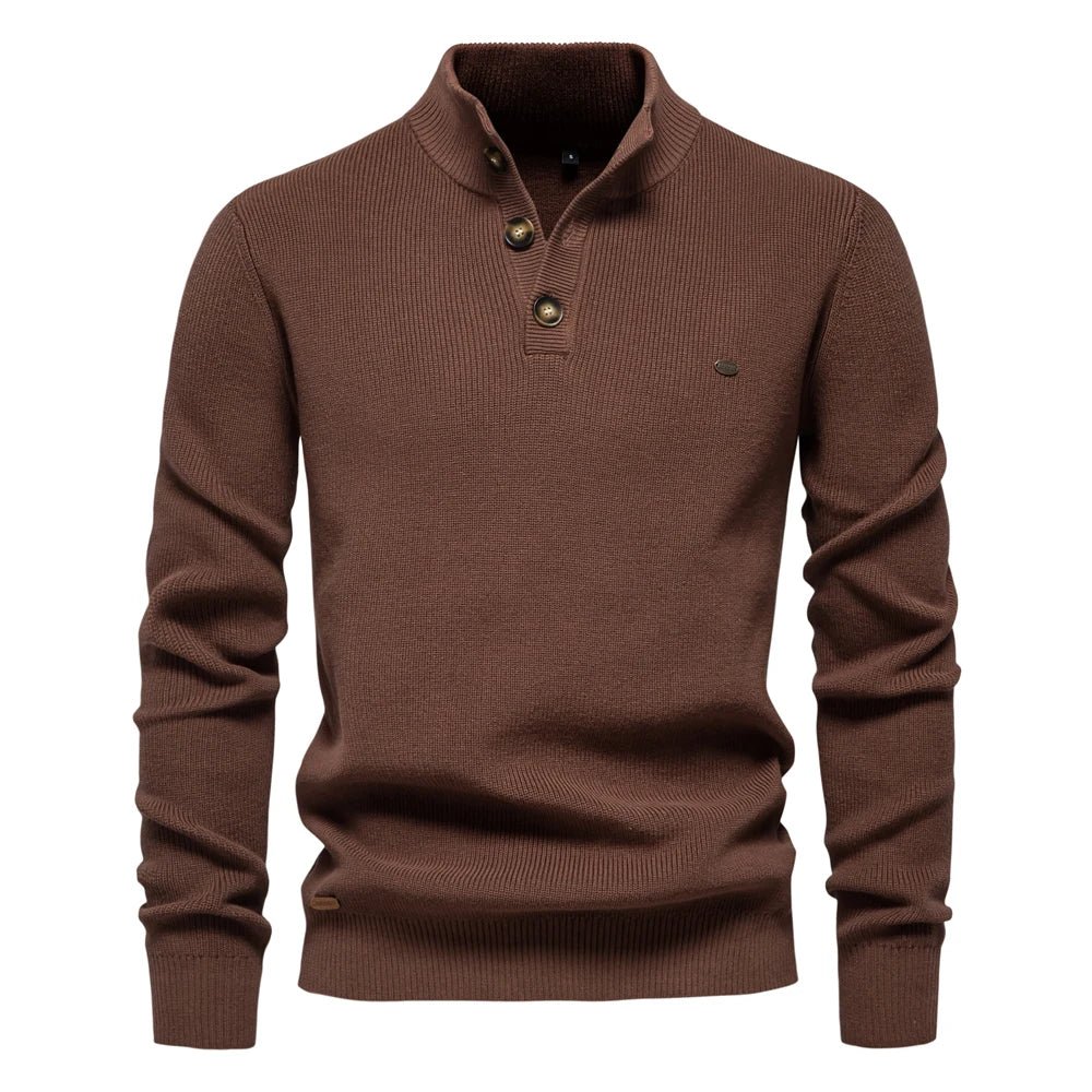 Jonas | Eleganter Herrenpullover mit Knopfdetail
