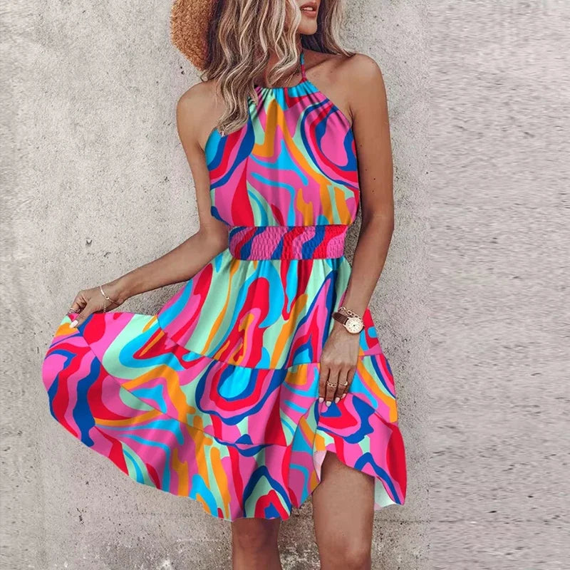 Vera | Rückenfreies Sommerkleid mit Ausschnitt