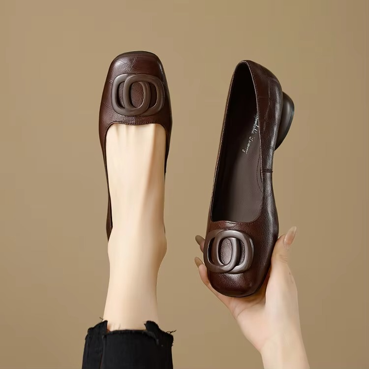 Frieda | Klassische Leder-Ballerinas mit Glanz