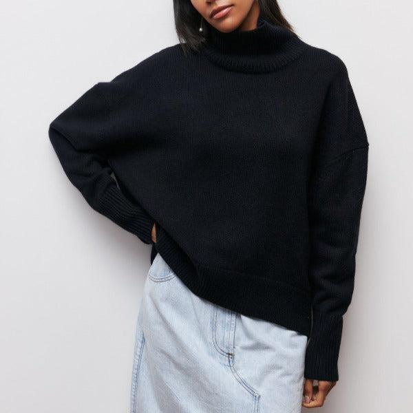 Ingrid | Klassischer Rollkragenpullover aus Wolle
