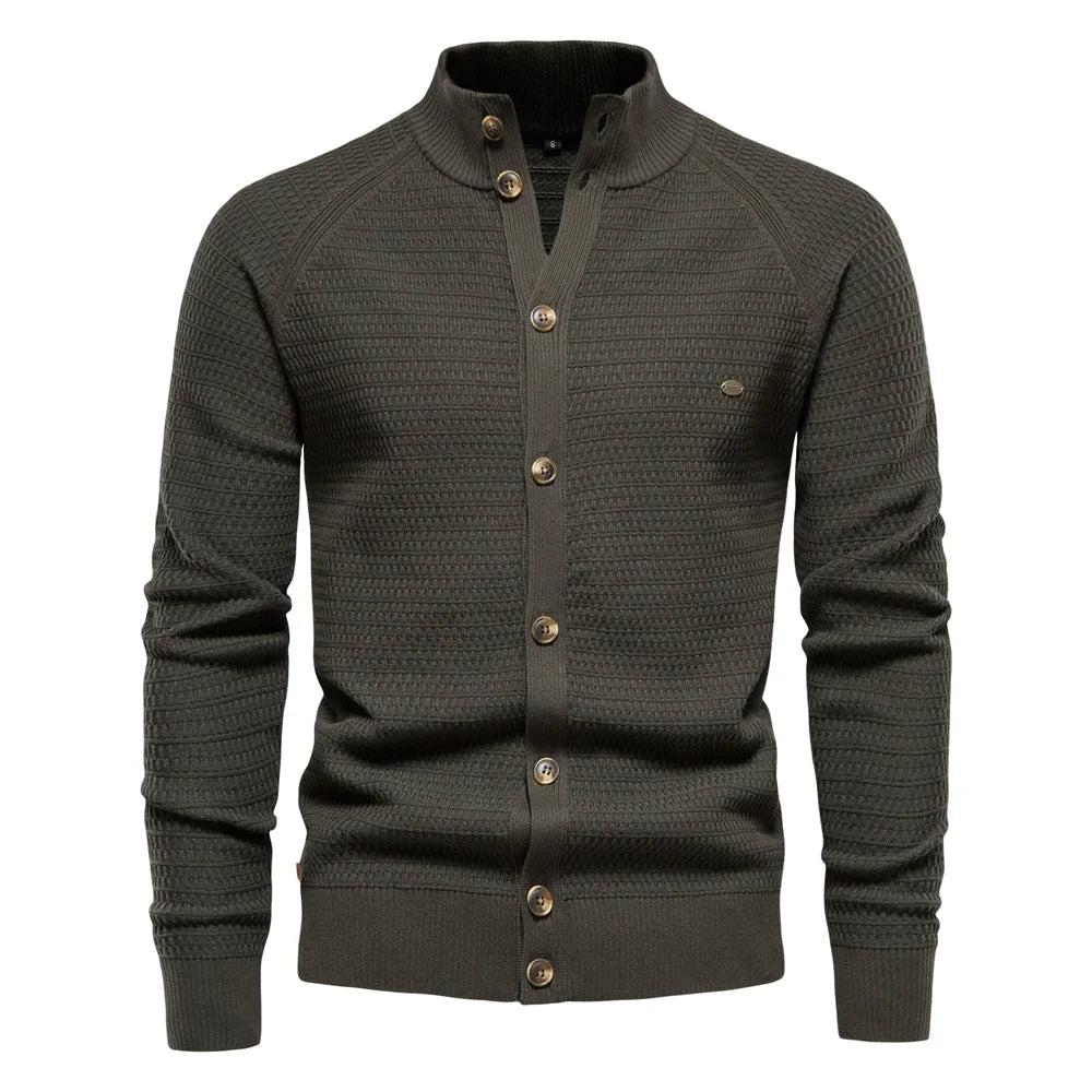 Lukas | Feinstrick-Cardigan aus reiner Baumwolle