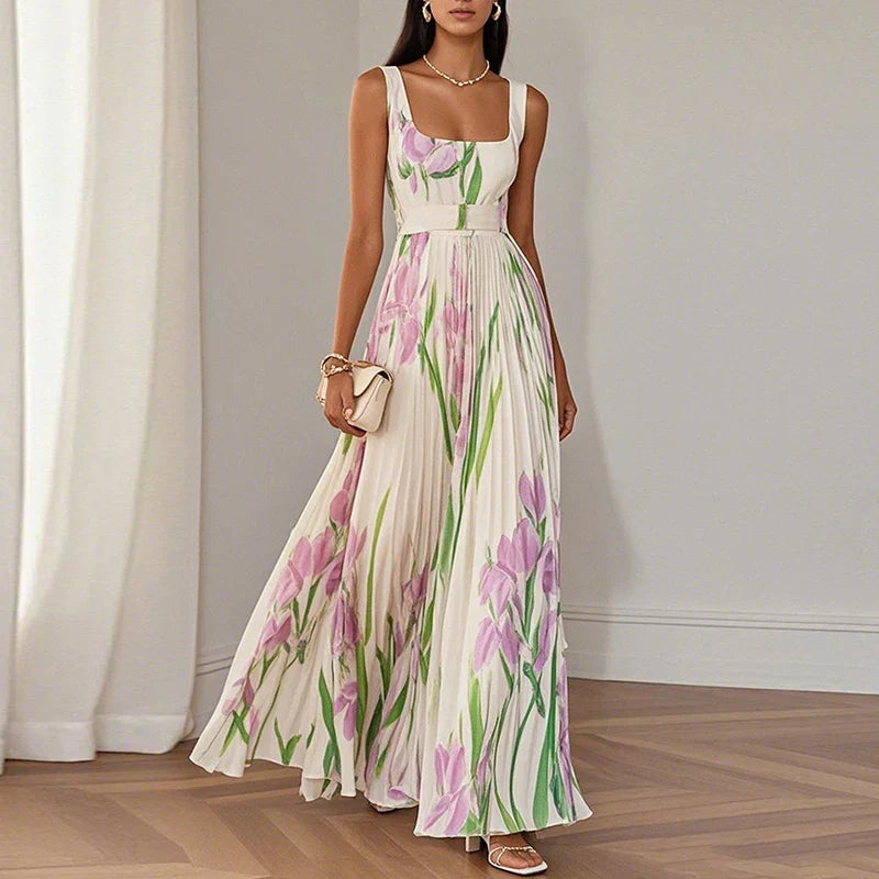 Frida | Verspieltes Maxikleid mit Blumenprint