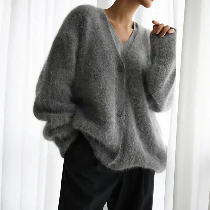 Vera | Weicher Strickpullover in Unifarbe