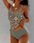 Vera | Romantisches Retro-Blumen Tankini