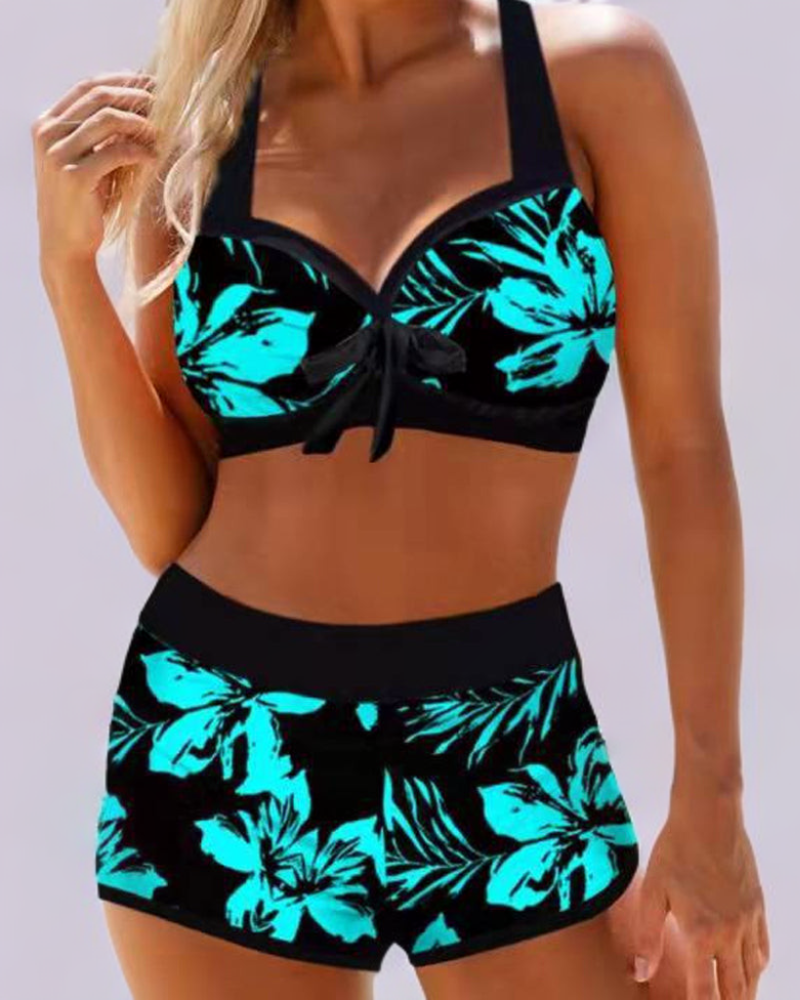 Petra | Geblümter Badeanzug mit Taillenbetonung
