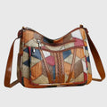 Vera | Kunstvolle Handtasche mit Samtbesatz