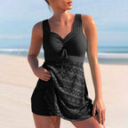 Vera | Gerafftes Tankini-Bademode-Kleid