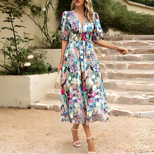 Klara | Vintagekleid mit Laternenärmeln