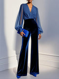 Vera | Verspielter Mesh-Overall in Blau