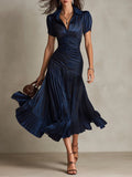 Vera | Verspieltes Chiffon-Maxikleid im Vintagestil
