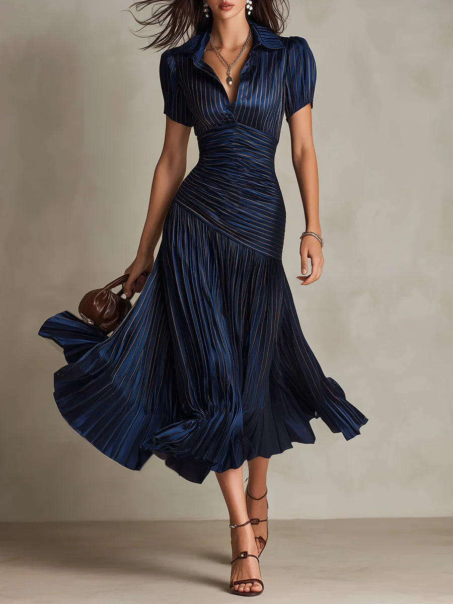 Vera | Verspieltes Chiffon-Maxikleid im Vintagestil