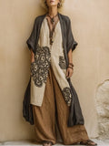 Frieda | Tribal-Print Dreiteiler in Erdtönen
