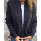 Lisette | Gestrickter Herbst-Cardigan mit Knöpfen