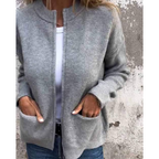Lisette | Gestrickter Herbst-Cardigan mit Knöpfen