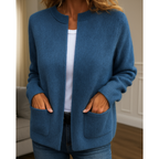 Lisette | Gestrickter Herbst-Cardigan mit Knöpfen