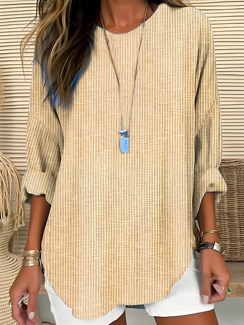 Frieda | Luftige Bluse mit Streifenmuster