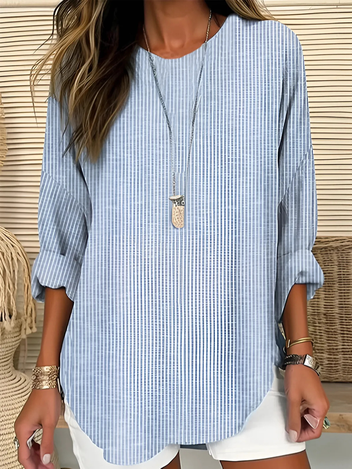 Lena | Gestreifte Bluse im Trendlook