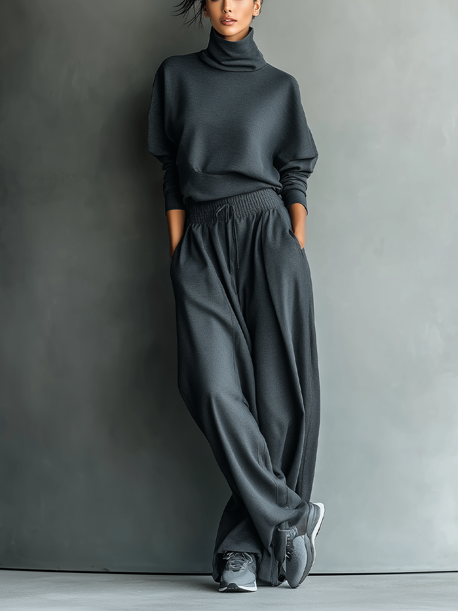 Vera | Luftiges Strickset mit weiter Hose