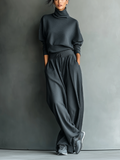 Vera | Strick-Set mit Weithose und Kragen