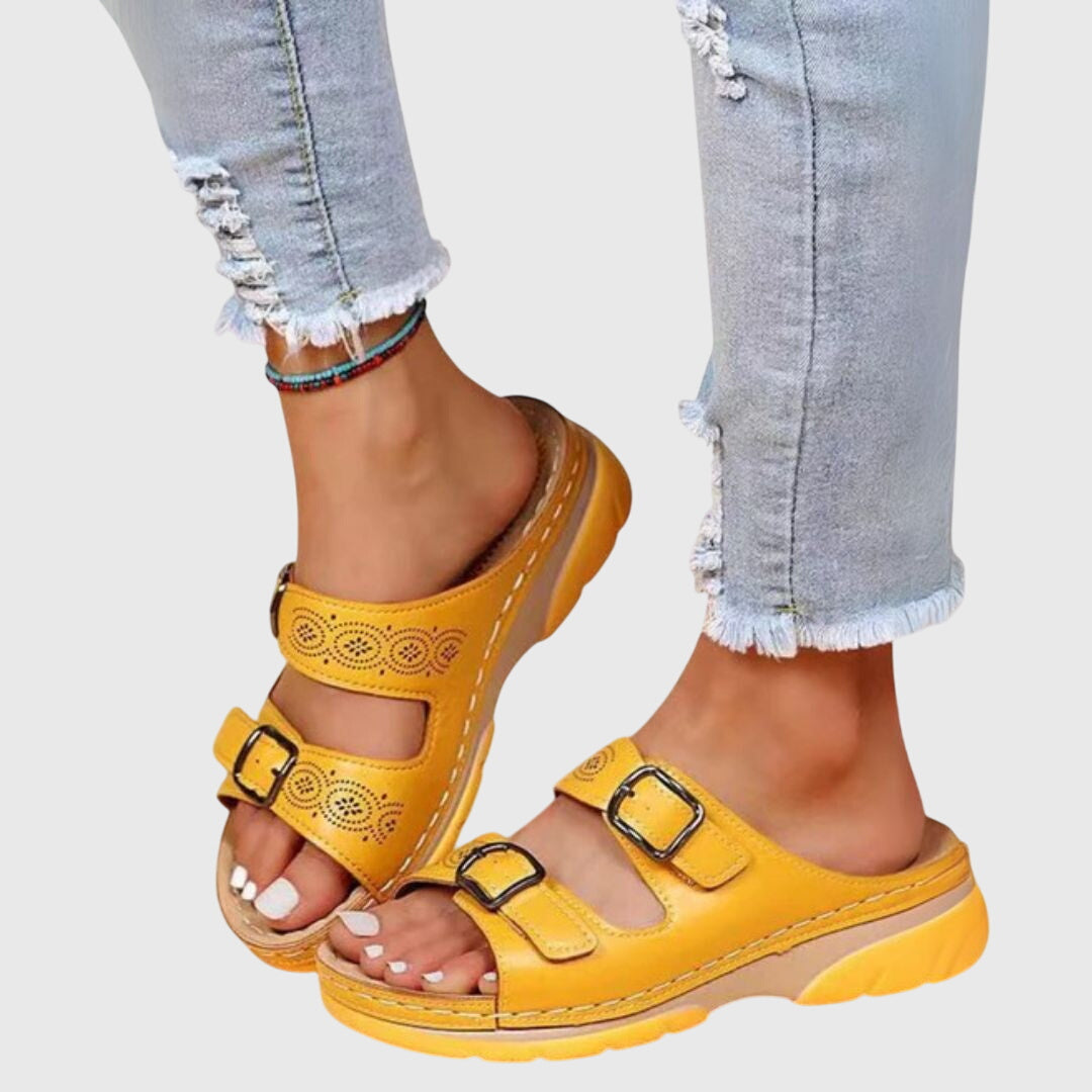 Vera | Orthopädische Ledersandalen mit Komfort