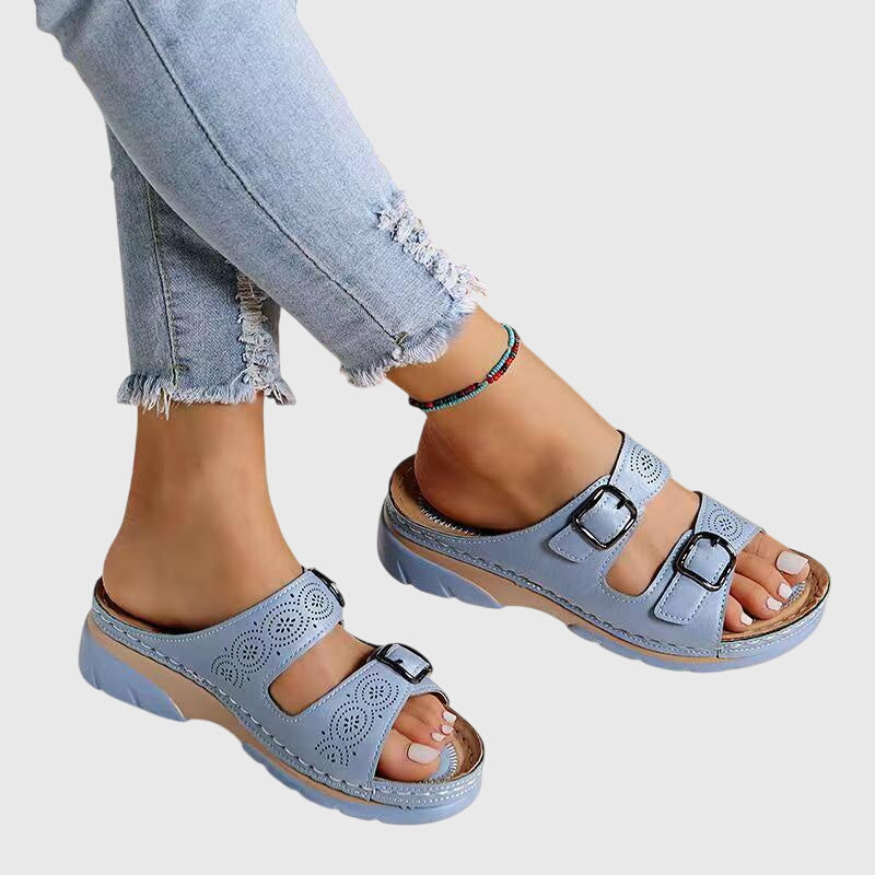 Vera | Orthopädische Ledersandalen mit Komfort