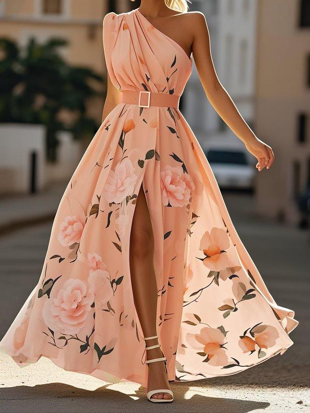 Vera | Luftiges Chiffon-Maxikleid mit Blumenmuster