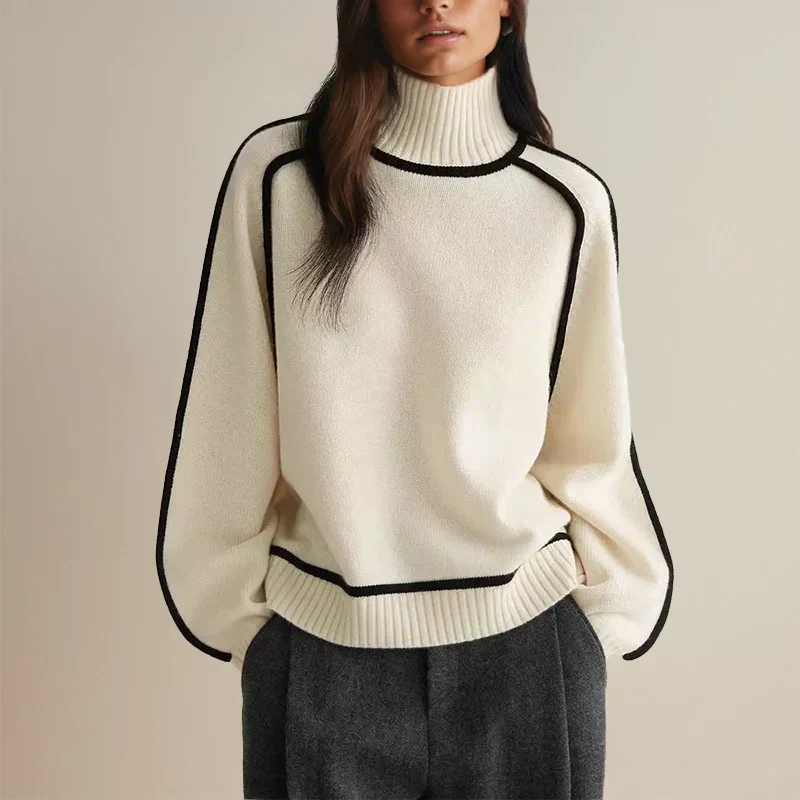 Vera | Kuscheliger Strickpullover mit Rundhals