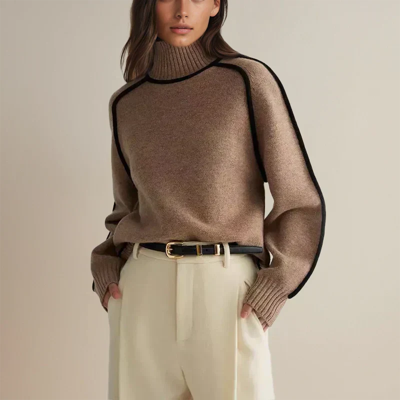 Vera | Kuscheliger Strickpullover mit Rundhals