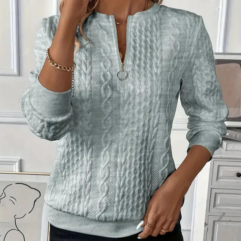Vera | Feiner Pullover mit Reißverschluss