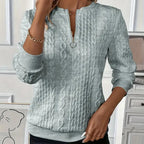 Vera | Feiner Pullover mit Reißverschluss