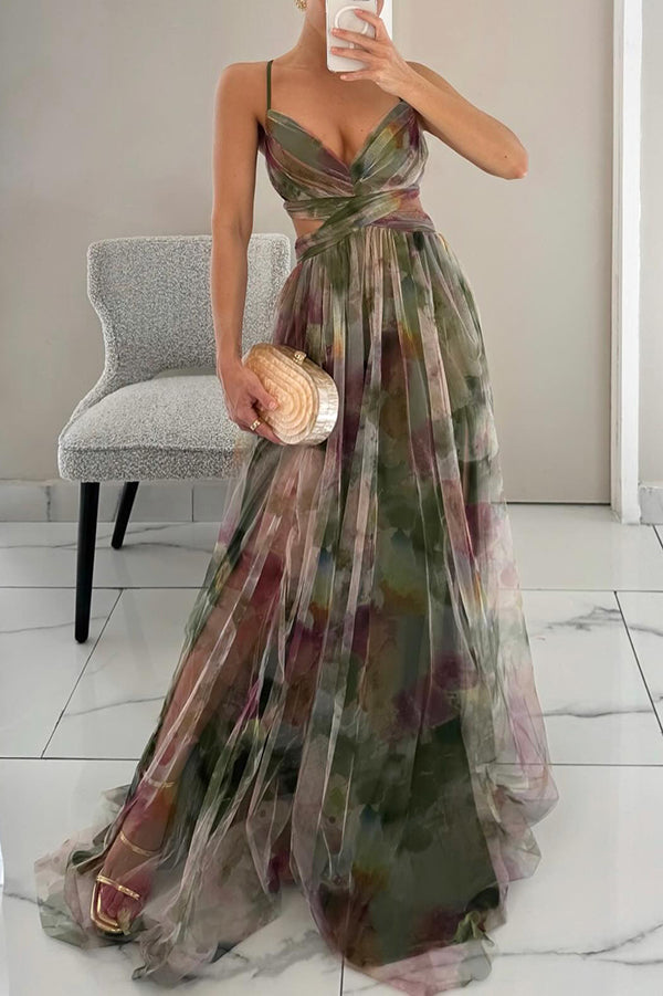 Vera | Romantisches Maxikleid mit Spitzendetail