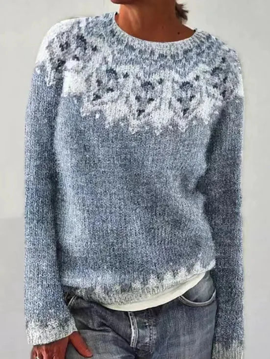 Lena | Kuscheliger Strickpullover mit Rundhals