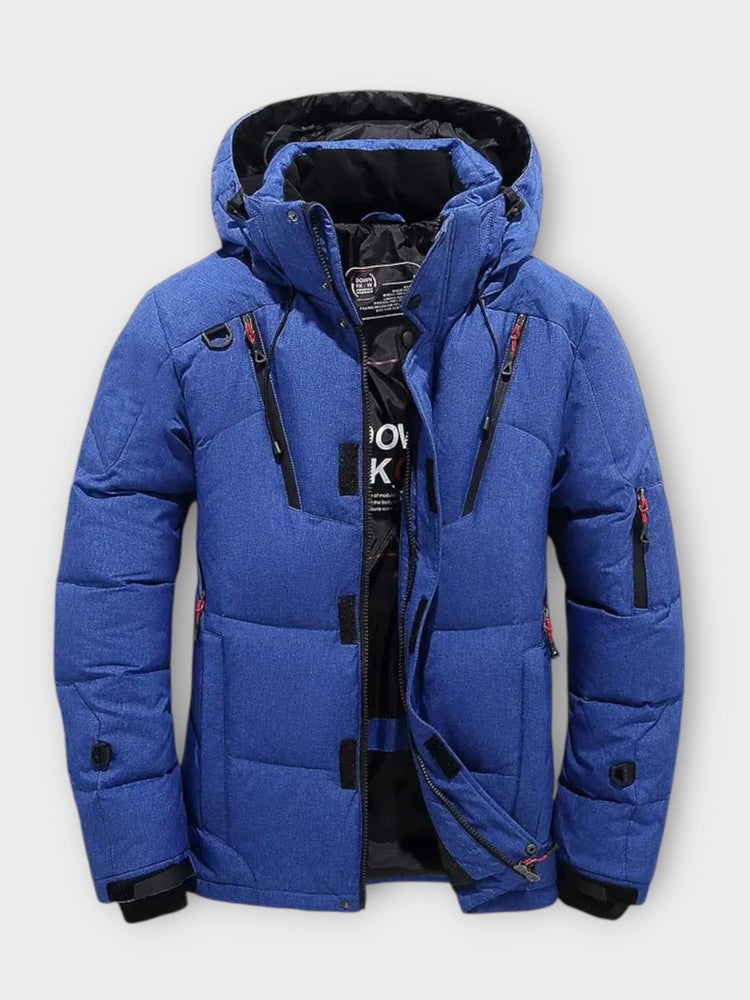 Leon | Wärmende Herren-Winterjacke in Blau