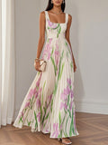 Vera | Zierliches Chiffon-Maxikleid in Weiß