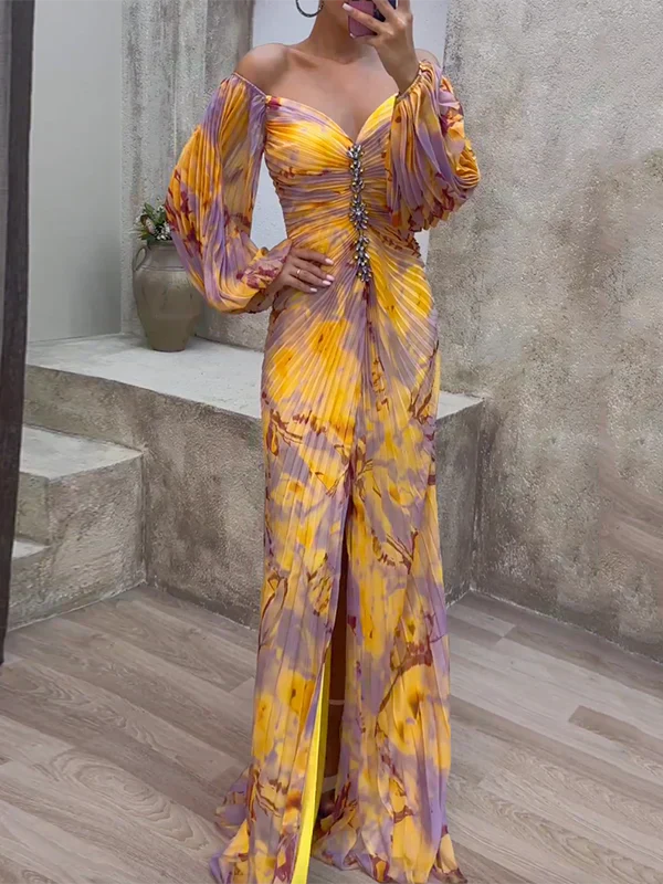 Vera | Verspieltes Blumenkleid mit V-Ausschnitt