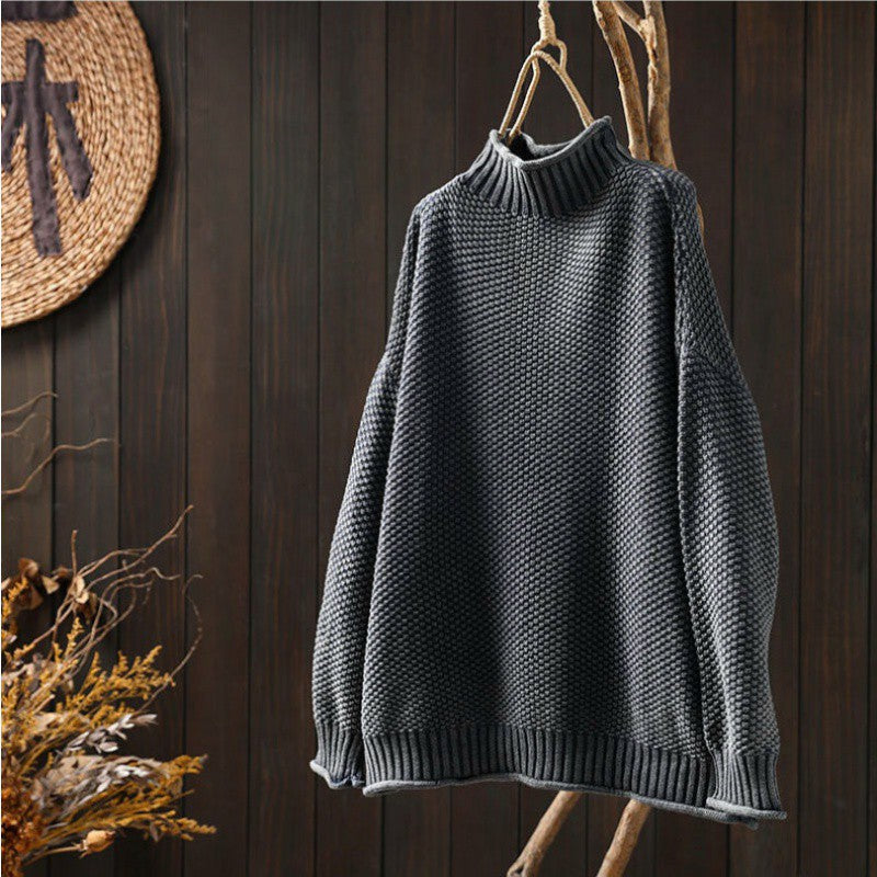 Britta | Weicher Strickpullover in Unifarbe