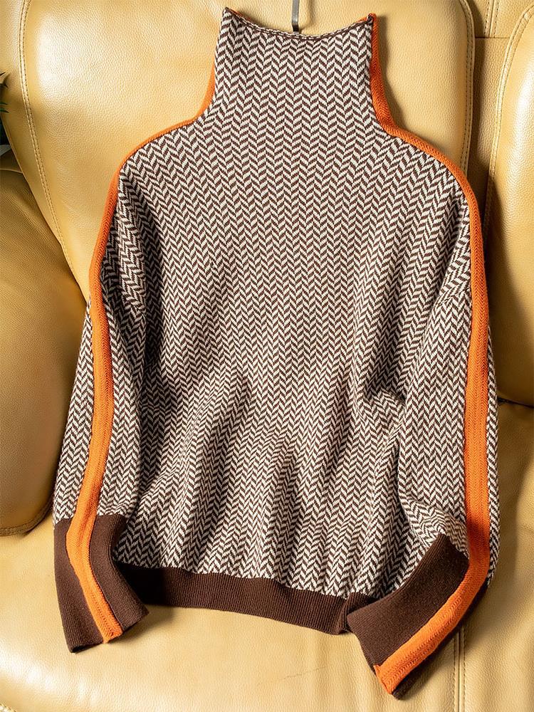 Viktoria | Klassischer Rollkragenpullover aus Feinstrick