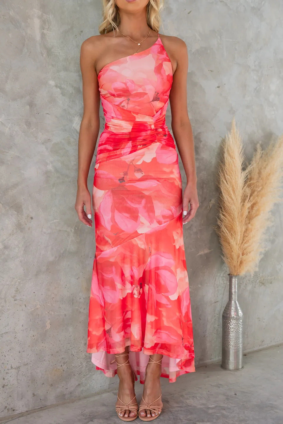Vera | Asymmetrisches Kleid mit Faltendetail