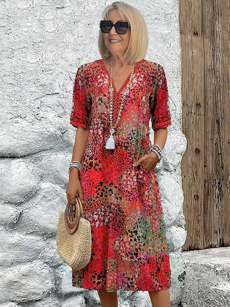 Klara | Sommerkleid mit aufgesetzten Taschen