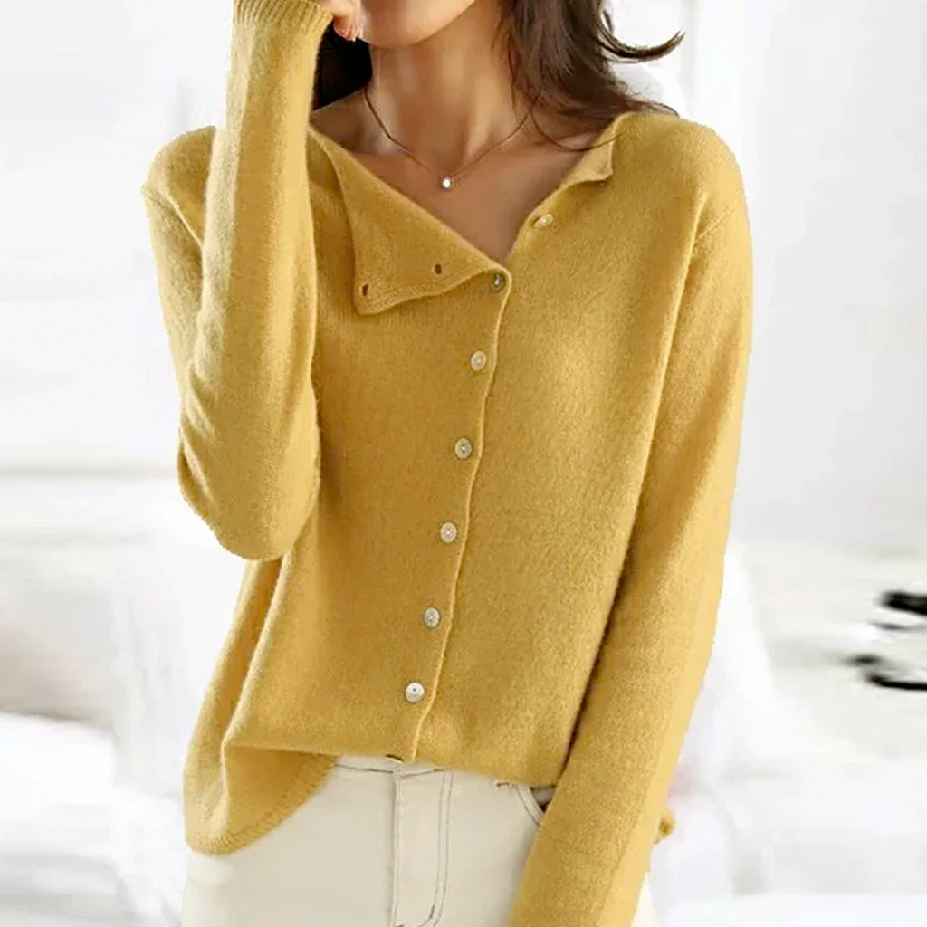 Lena | Feinstrick-Cardigan mit Knopfleiste