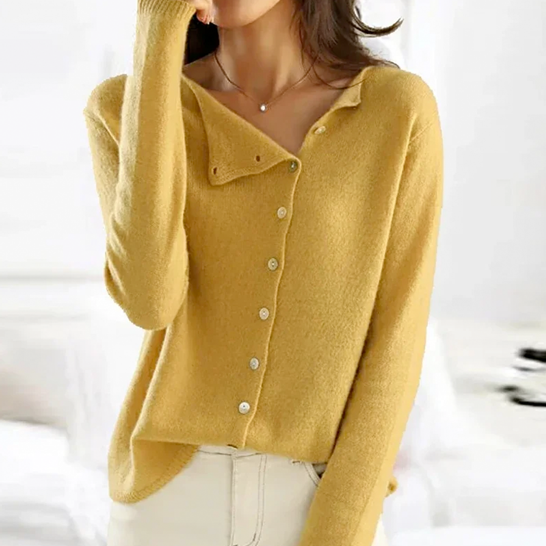 Lena | Feinstrick-Cardigan mit Knopfleiste