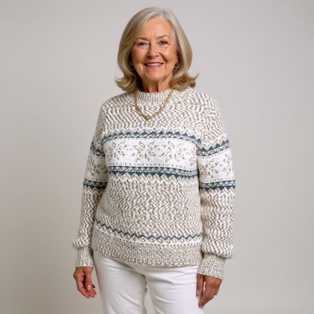 Vera | Klassischer Strickpullover mit Rundhals