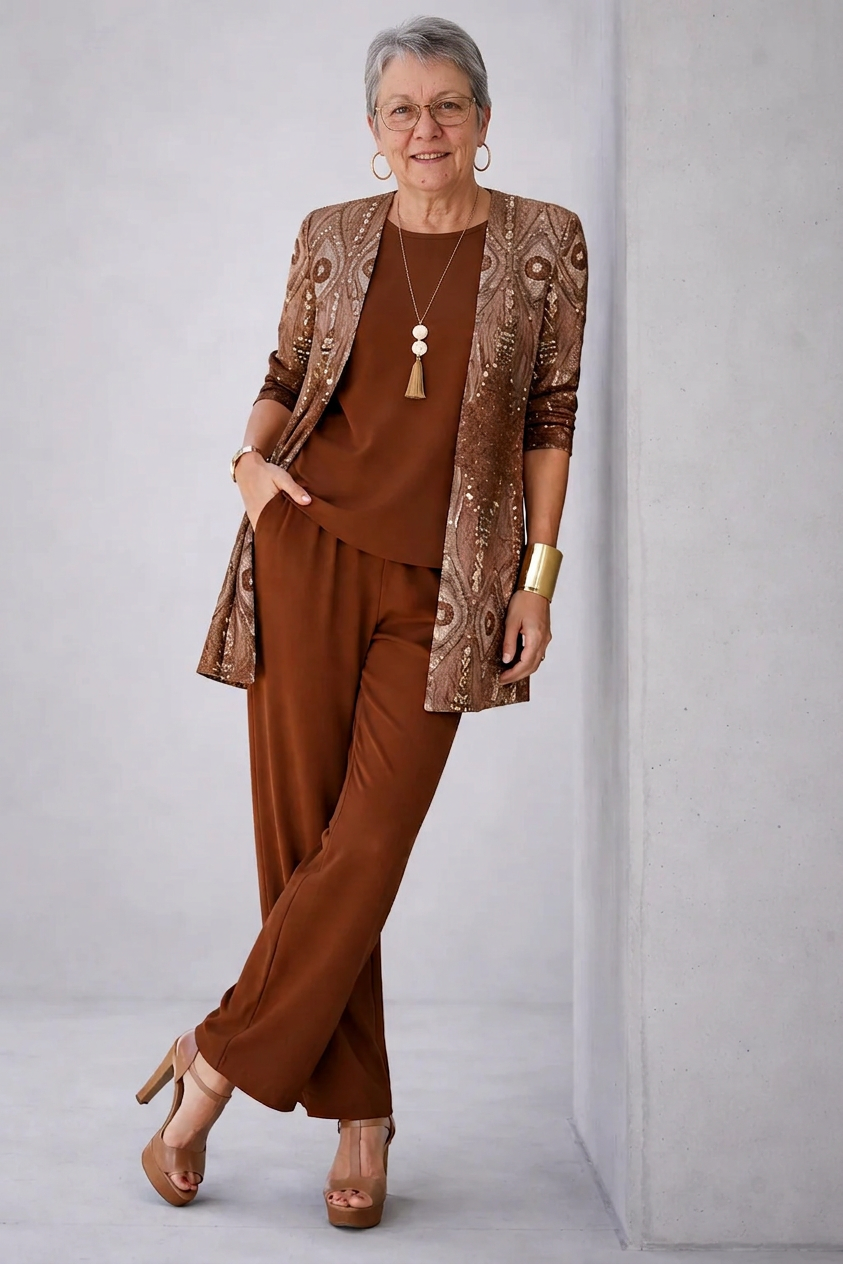 Lena | Dreiteiliges Ensemble aus Jersey