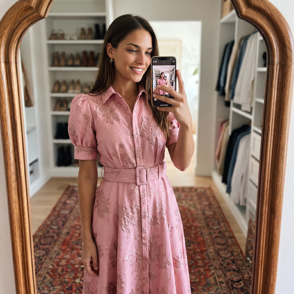 „Frieda | Florales Maxikleid mit Bindegürtel