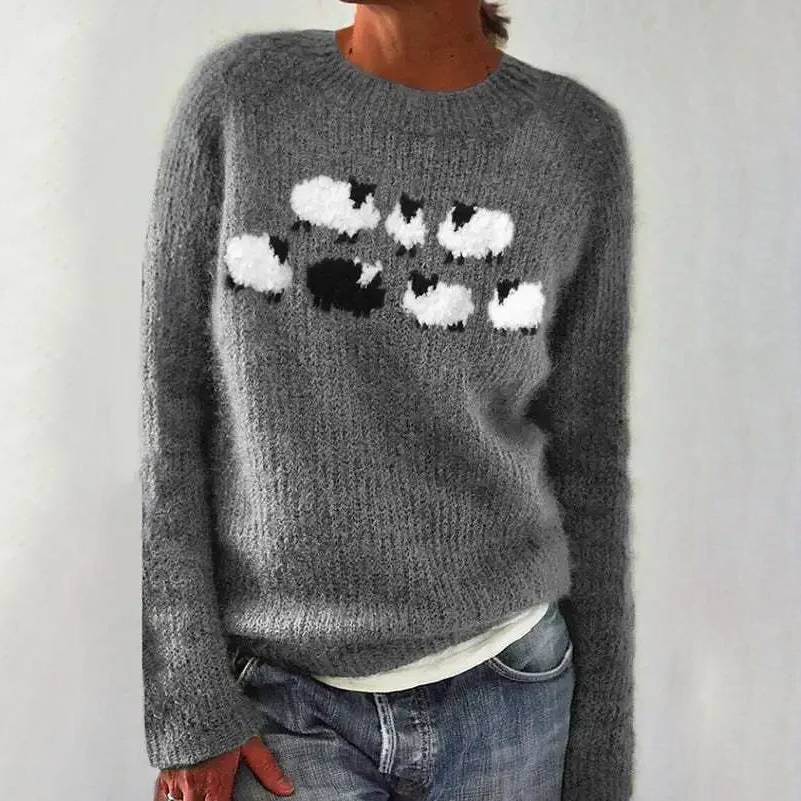 Vera | Kuscheliger Strickpullover mit Zopfmuster